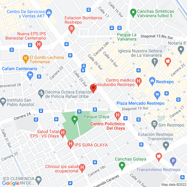 Mapa de Camisetas El Lider