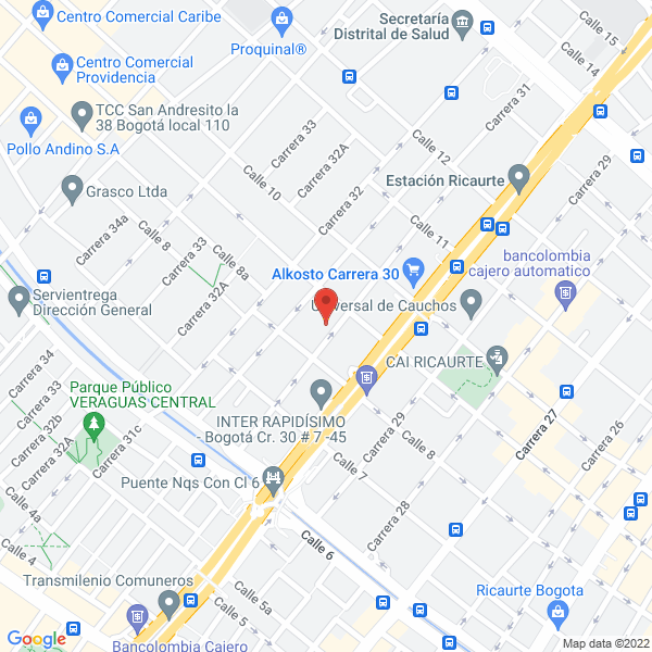 Mapa de Carbotintas S.A.S.