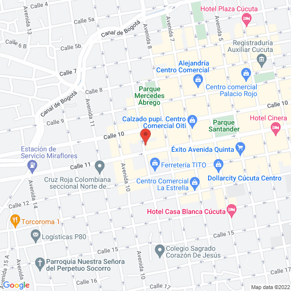 Map of Casa Dental Cali