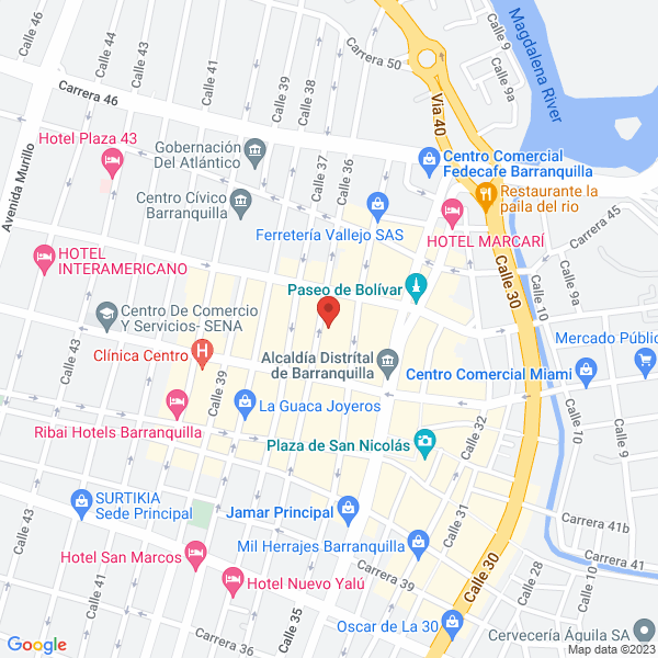 Map of Casa Eléctrica J.V. Ltda.