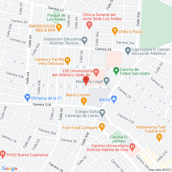 Map of Casa Funeraria Los Andes