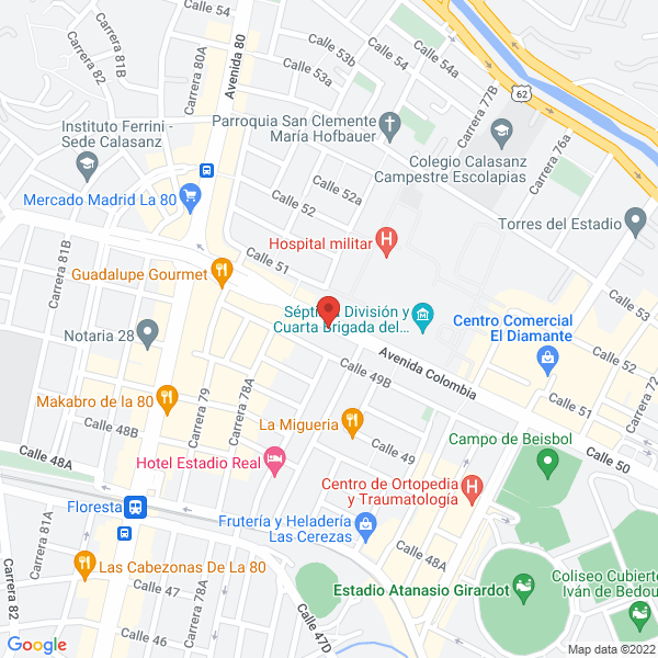 Mapa de Casa Magenta Diseño S.A.S