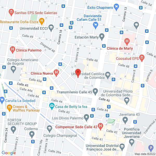 Mapa de Galería Café Libro Club Social Privado