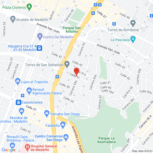 Mapa de Café Internet Y Video Juegos Los Huesos