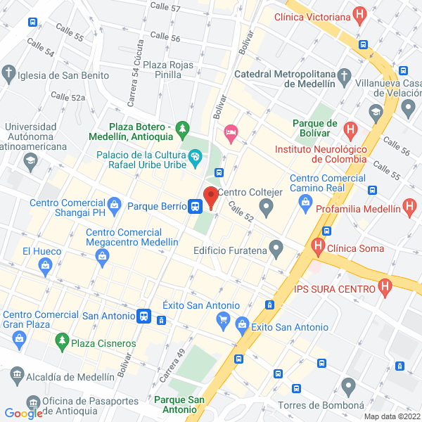 Mapa de Café Medellín