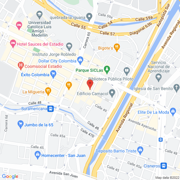 Mapa de Cafe Minimercado Toscana