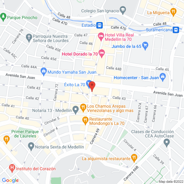 Mapa de Calderón Producciones