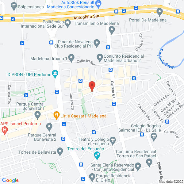 Mapa de Cali Medical JM