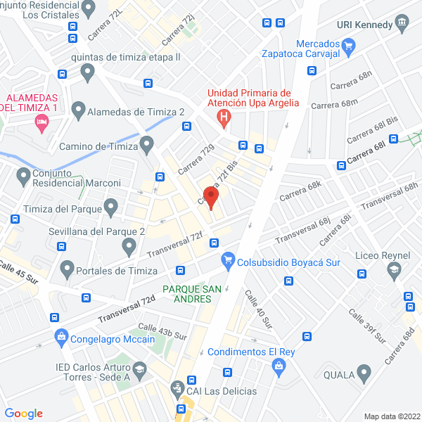 Mapa de Callejas Sánchez Yamile
