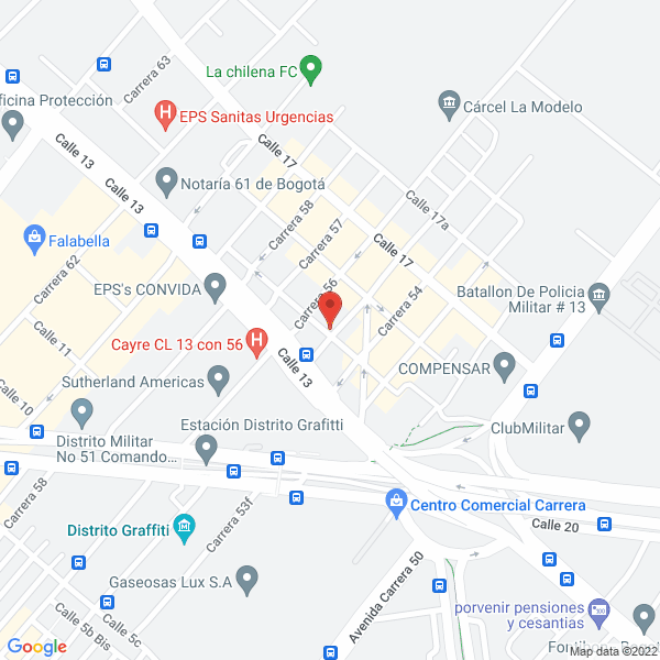 Mapa de Camiones Y Tractomulas Ltda.
