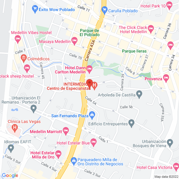Mapa de Cárdenas Restrepo Juan Carlos