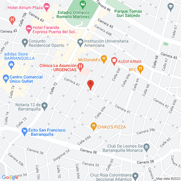 Map of Caribeanexotic Foods De Colombia S.A.S