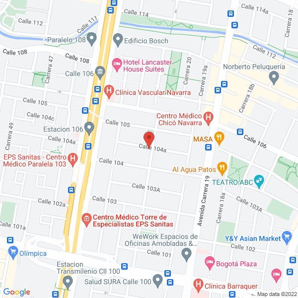 Mapa de Carlos Durán García Arquitecto S.A.S.