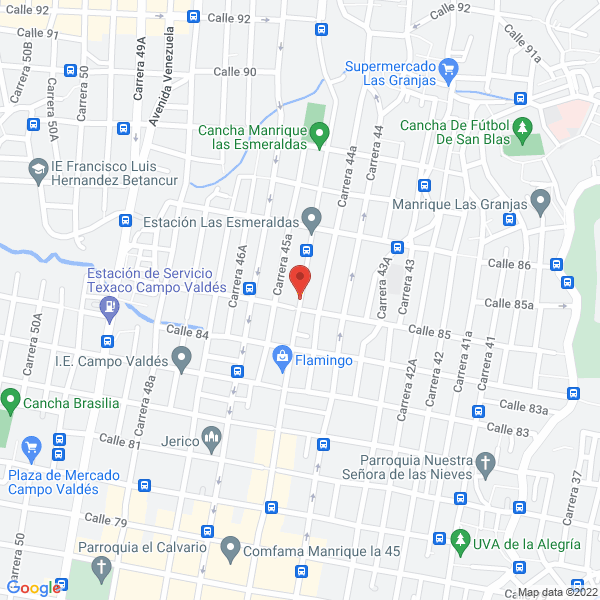 Mapa de Carnicería Fé Y Esperanza