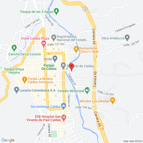 Mapa de Carnicería La Antioqueña
