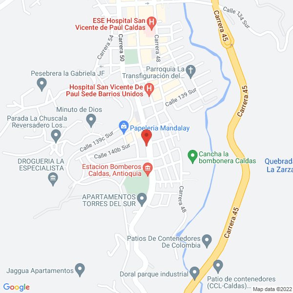 Mapa de Carnicería La Favorable