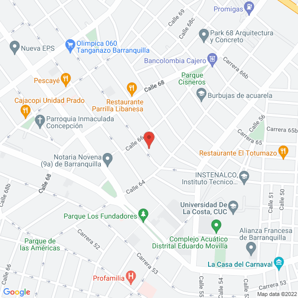 Map of Carmen Casale Sierra