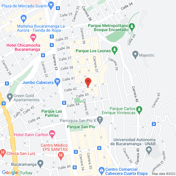 Map of Rueda A. Carmen Cecilia