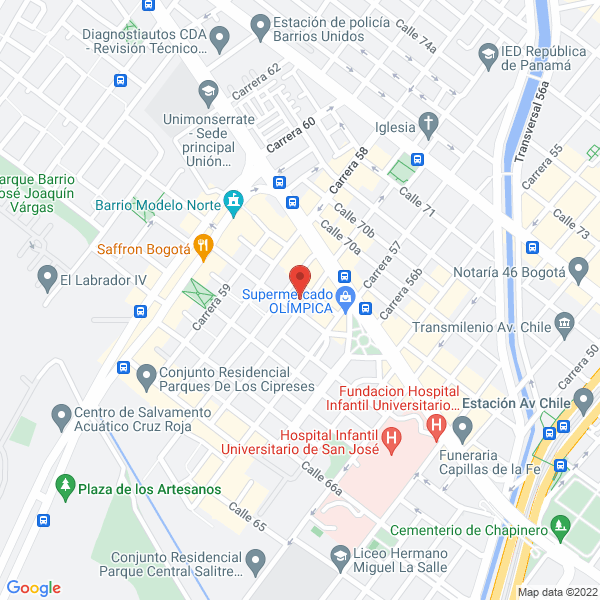 Mapa de Canivet Clínica Veterinaria