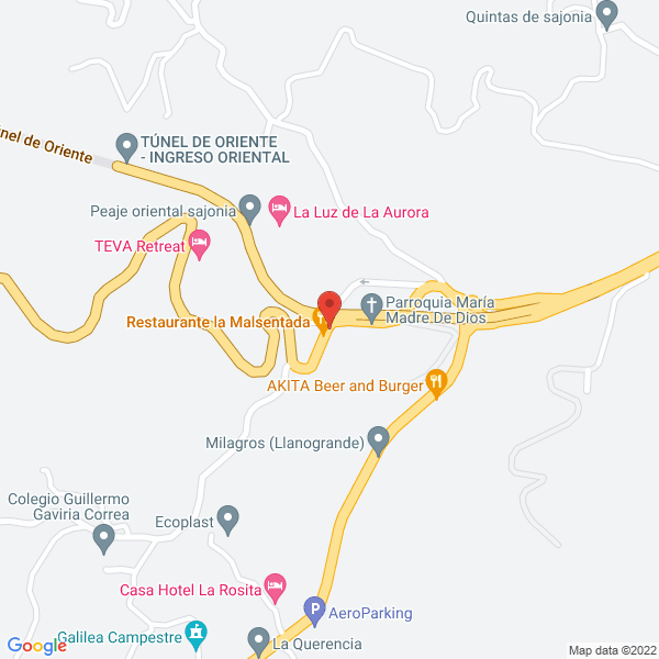 Mapa de Canopy Montevivo Medellin
