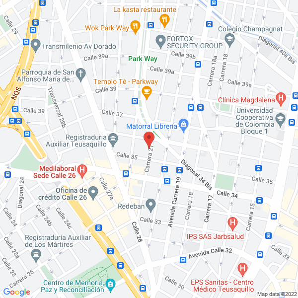 Mapa de Cep Constructores Asociados S.A.