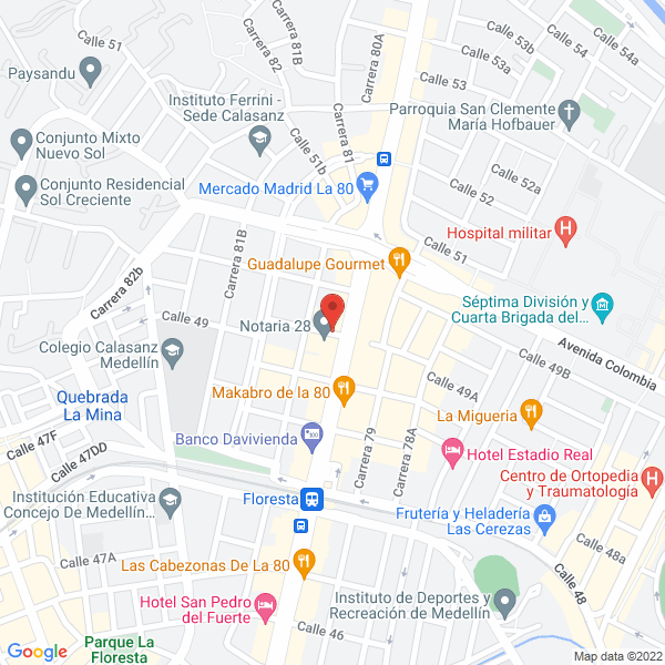Mapa de Taller Cerámica Creativa La Fábrica