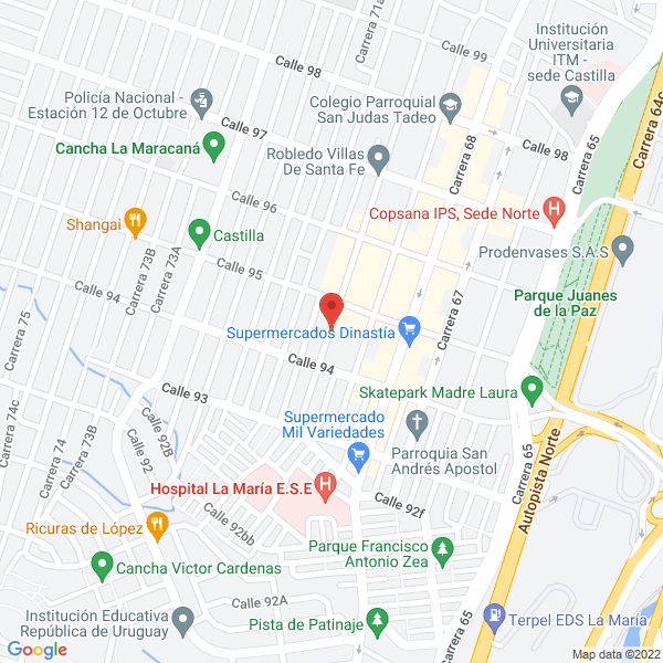 Mapa de Centro Educativo Cobijín