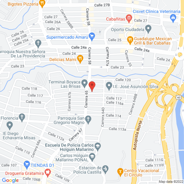Mapa de Centro Educativo El Recreo