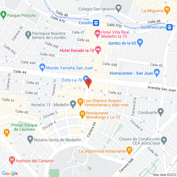 Mapa de Casinos Oceanos
