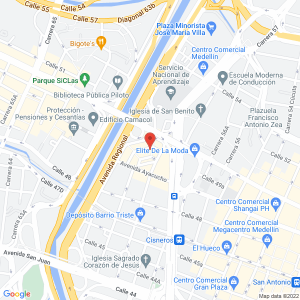Mapa de Cedemoda-Centro Mundial De La Moda