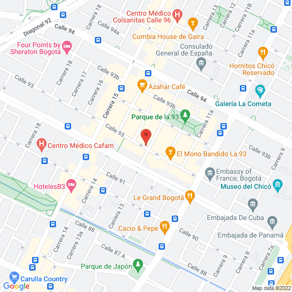 Mapa de Calzado M G S.A.S.