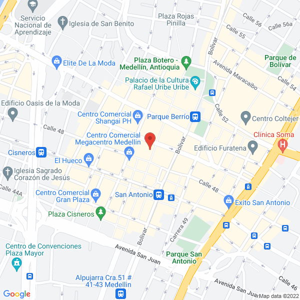 Mapa de Camisetas Anderson