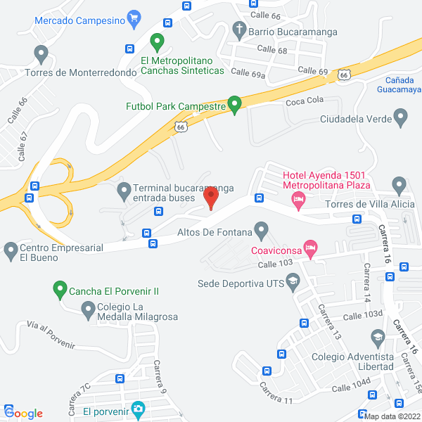 Map of Canchas Sintéticas La Futbolera