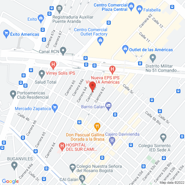Mapa de Carnes Frias Belmonte S.A.S.