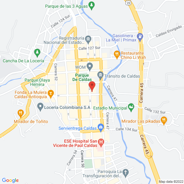 Mapa de Carnicería Chispas