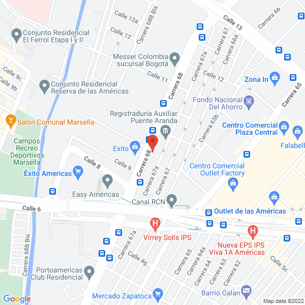 Mapa de Centro Mangueras
