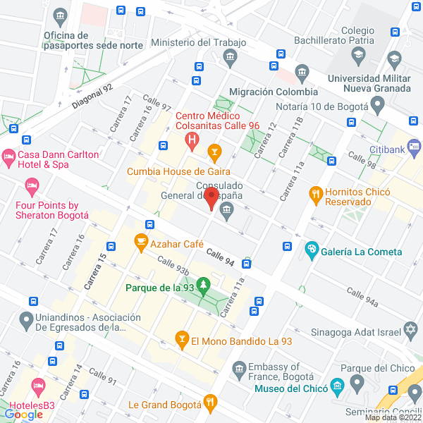 Mapa de Clínica Colombiana De Obesidad Y Metabolismo S.A.S.