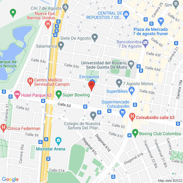 Mapa de Clínica De Autos JM Automoviles
