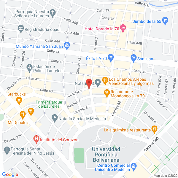 Mapa de Celebraciones Casa De Novias