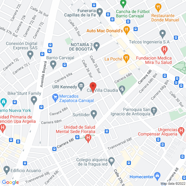 Mapa de Cely Sánchez Israel
