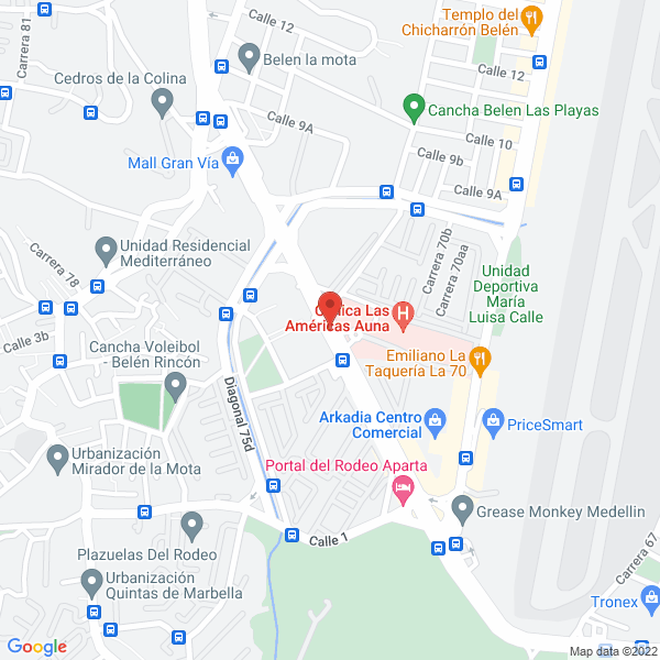 Mapa de Centro Audiologico Oye