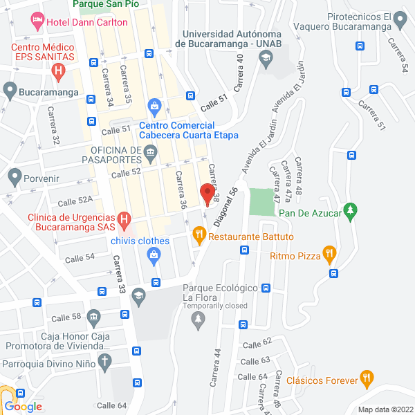 Map of Centro Clinico Odontologico