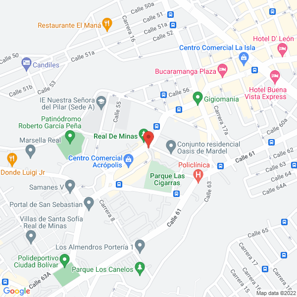 Map of Centro Comercial Acrópolis