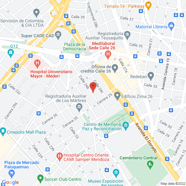 Mapa de Central De Equipos Y Montajes Ltda.