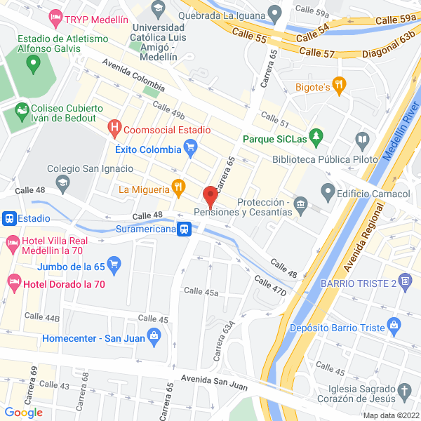 Mapa de Centro De Desarrollo Humano