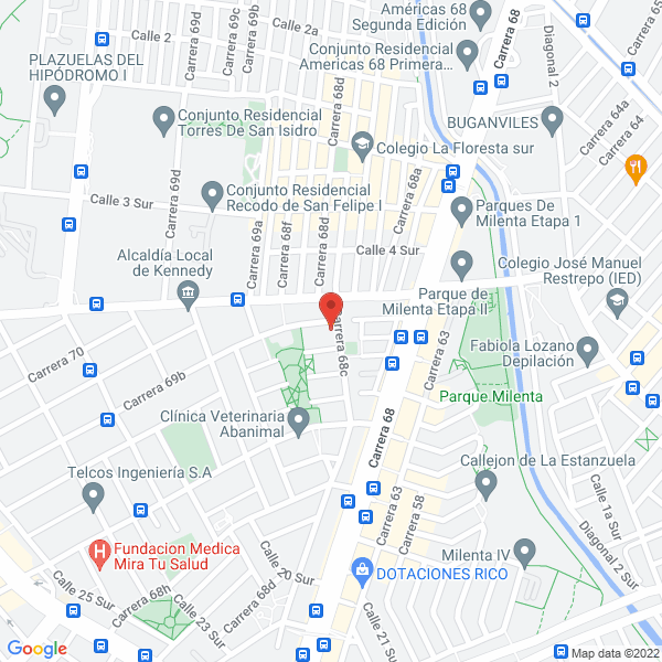 Mapa de Centro De Desarrollo Infantil Vida Feliz Ltda.