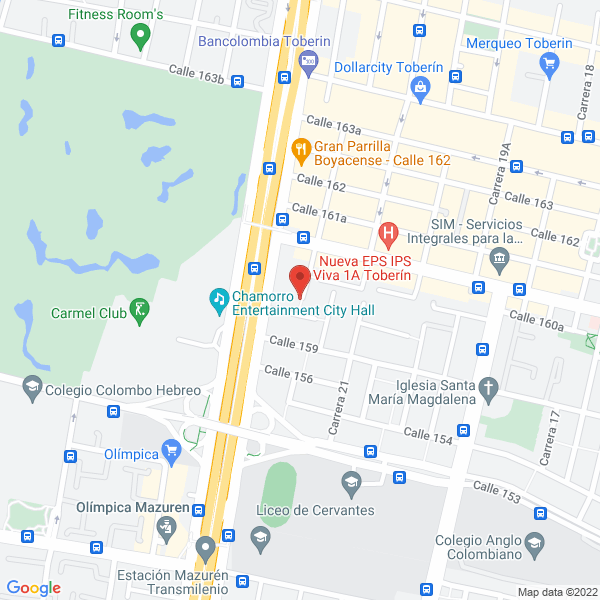 Mapa de Centro De Diagnóstico Microbiológico Cedimi S.A.S.