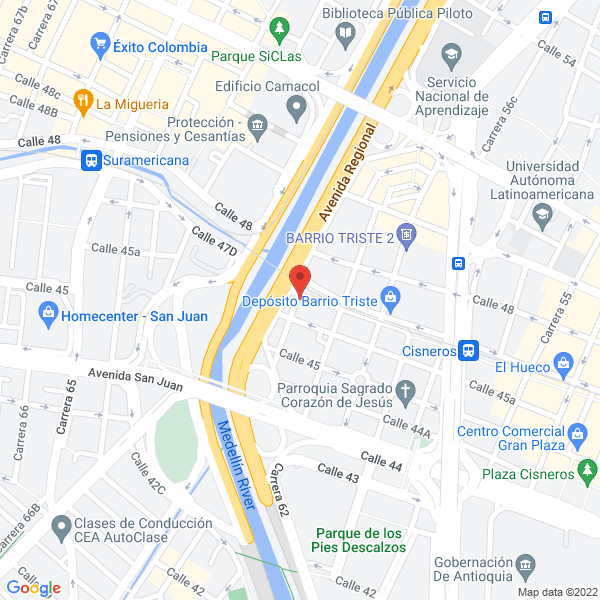 Mapa de Carpas Y Lubricantes Lufer S.A.S.