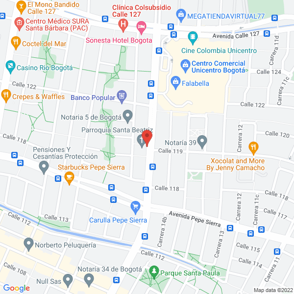 Mapa de Casa Comercial Santa Bárbara