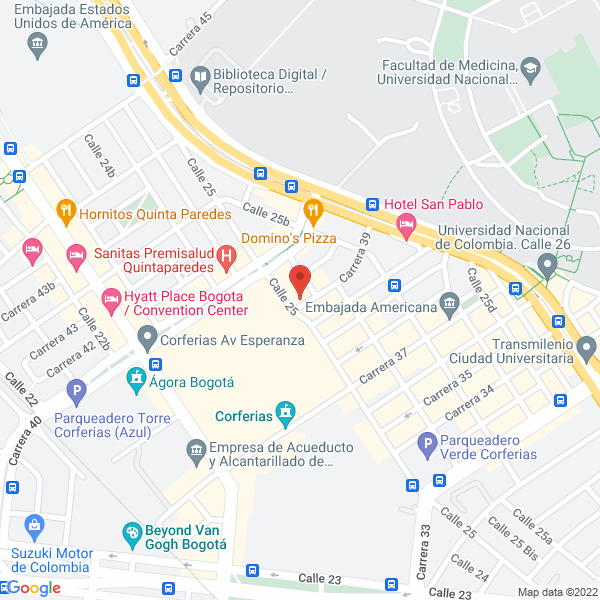 Mapa de Centro De Gastroenterologúa Y Endoscopia Ltda.